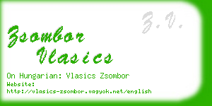 zsombor vlasics business card